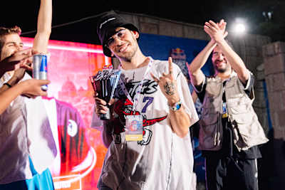 Winner Biser Mutlu seen during the Red Bull Dance Your Style National Final in Ankara on September 10, 2022.  