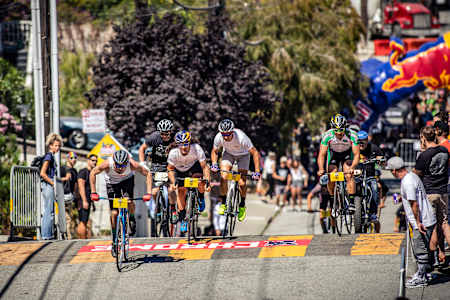 Participants compete at Red Bull Bay Climb in San Francisco, CA USA on 8 September, 2018