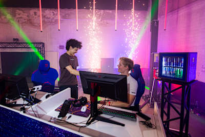 Participants during the Red Bull Flick Final 2022 in Amsterdam