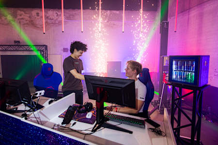 Participants during the Red Bull Flick Final 2022 in Amsterdam