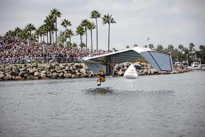 The Chicken Whisperers won 1st Place and set a new world record at Red Bull Flugtag in Long Beach, CA, USA, on September 21, 2013.