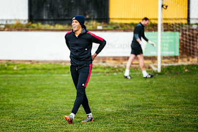 Trent Alexander-Arnold training in Liverpool, 2019