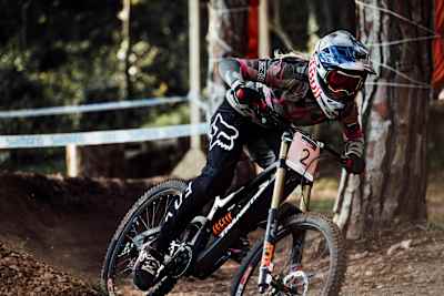 DH racers have to learn every bump in the track