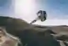 Andreu Lacondeguy competes at Red Bull Rampage Final in Virgin, Utah, on October 26, 2018