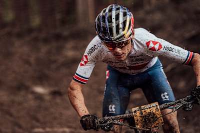 Thomas Pidcock performs at UCI XC World Championships in Leogang, Austria on October 10, 2020.