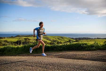 Una foto del ultrarunner Jim Walmsley durante un entrenamiento.