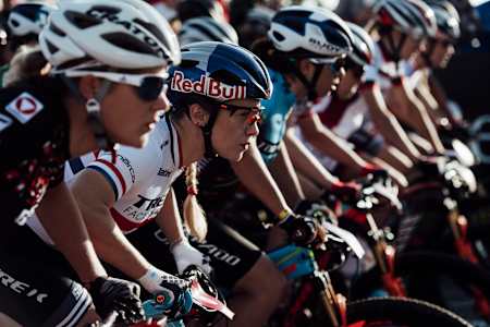 Evie Richards seen at the UCI XCO World Cup in Snowshoe, USA on September 8, 2019.