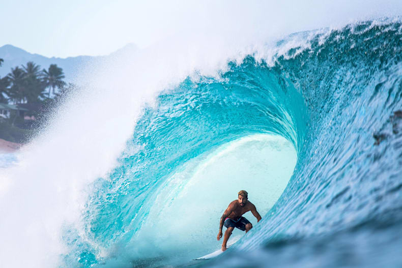 surf à hawaii