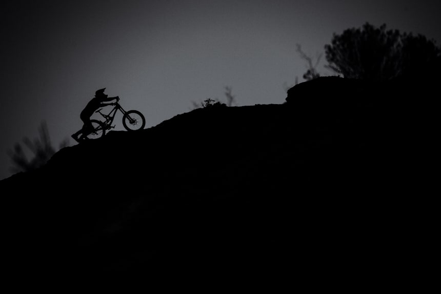 night mountain biking