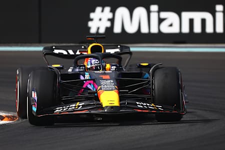 Max Verstappen of Oracle Red Bull Racing at the Miami Grand Prix on May 7, 2023.