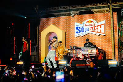 Tornillo performs at Red Bull SoundClash in Chicago, Illinois on November 16, 2024 