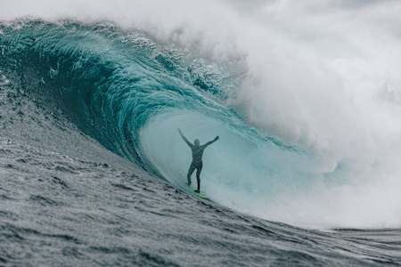 Mark Mathews en acción durante el Red Bull Cape Fear en Tasmania, Australia, el 13 de mayo de 2019.