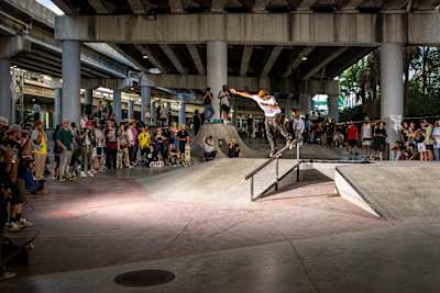 Ryan Decenzo at Red Bull Drop In Tour 2023 in Miami, Florida
