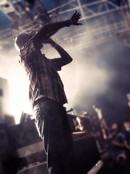 Una imagen de Photek y MC Armanni Reign, los veteranos de Metalheadz, durante una actuación en directo el año 2012 en Detroit