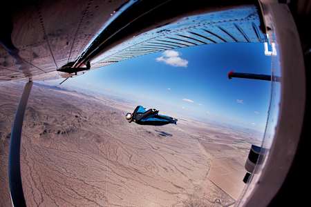 Andy Farrington performs during a Red Bull Air Force flight in Phoenix, Arizona, United States.