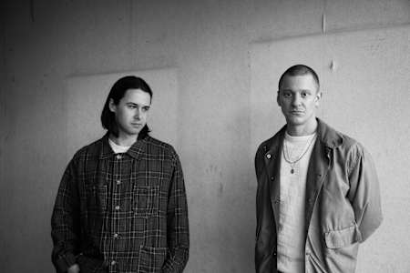 Josh Lloyd-Watson and Tom McFarland of the band Jungle.