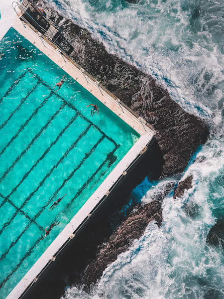 Hovering over Bondi Beach, it's like ocean swimming minus the sharks