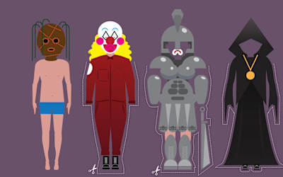 Think Slipknot, GWAR and Sunn O))). Metal bands who take to the stage in terrifying get-ups.