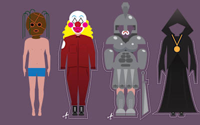 Think Slipknot, GWAR and Sunn O))). Metal bands who take to the stage in terrifying get-ups.