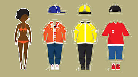 After the show-off styles came the mid-to-late '90s' baggy years: snapbacks, work boots, oversized jeans, puffer jackets. The Wu-Tang Clan, Gang Starr, Missy Elliot and others wore this style.