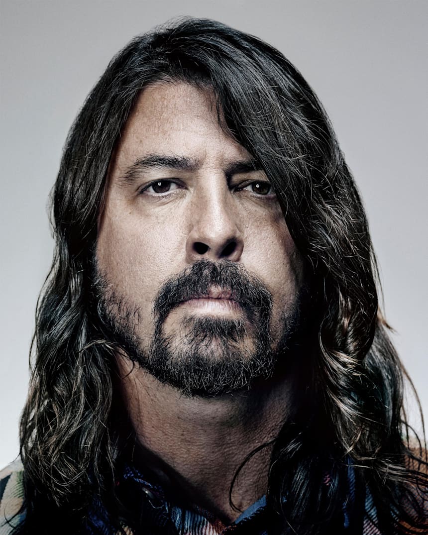 Dave Grohl Short Hair Meme Painted