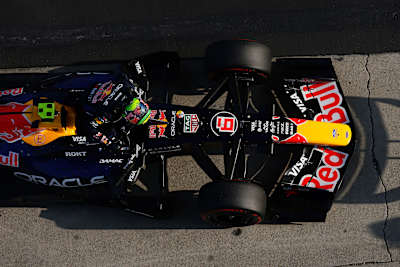 Isack Hadjar arrives in parc ferme during Sprint qualifying at the F1 Grand Prix of China in Shanghai in March 2026.
