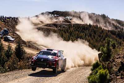 Gus Greensmith claimed his second podium finish in as many rallies
