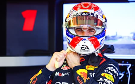 Max Verstappen of the Netherlands and Oracle Red Bull Racing in the garage during day one of F1 Testing at Bahrain International Circuit on February 21, 2024 in Bahrain.