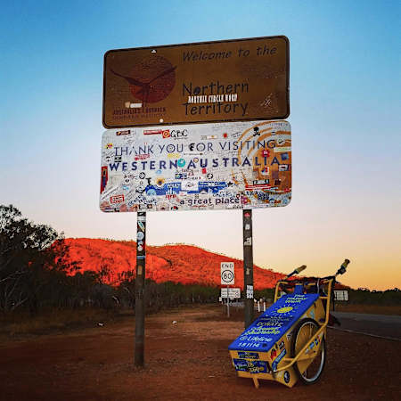 Nothern Territory/Western Australia border.