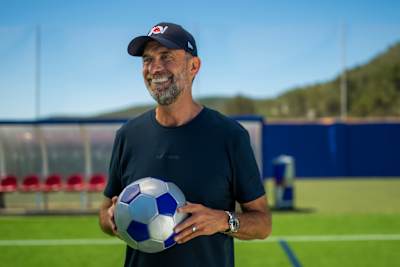 Un retrato del Director de Fútbol de Red Bull, Jürgen Klopp, como parte del Red Bull Ultimate Football Challenge. 