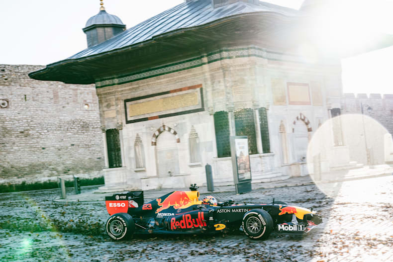 F1 Drivers Pierre Gasly Alex Albon Explore Istanbul