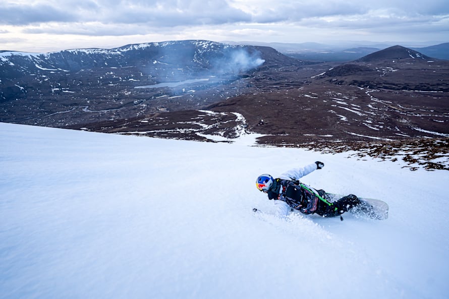 Billy Morgan on his first splitboarding experience