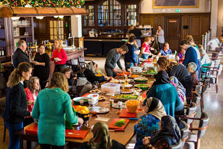 Un comedor de Oma’s Soep.