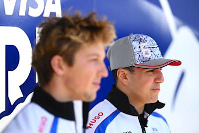 Isack Hadjar and Liam Lawson ahead of the F1 Grand Prix of Japan 2025