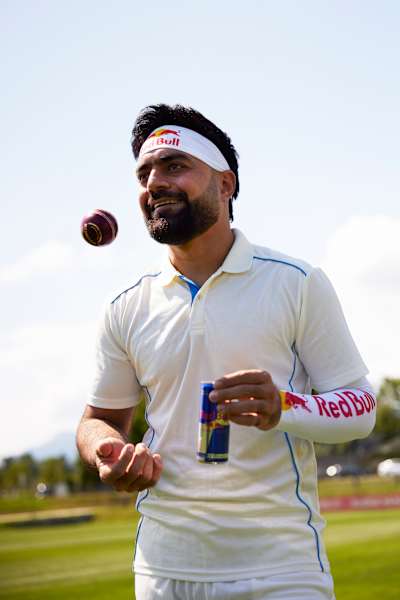 On July 23rd, 2025, Rashid Khan Arman stands ready on the Salzburg cricket pitch.
