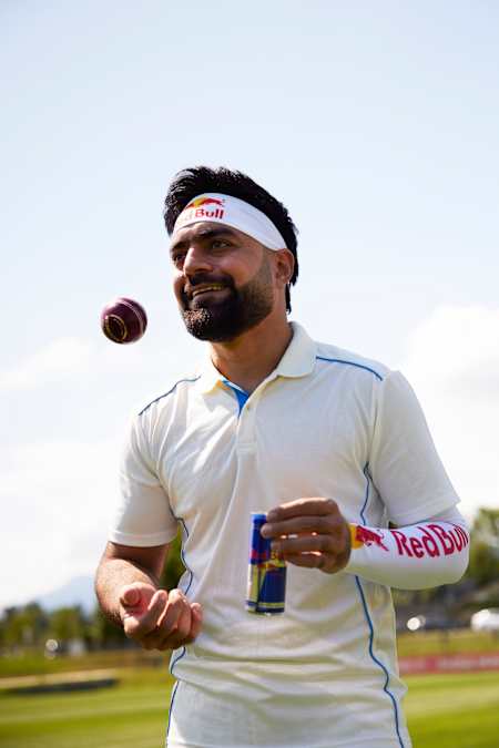 On July 23rd, 2025, Rashid Khan Arman stands ready on the Salzburg cricket pitch.