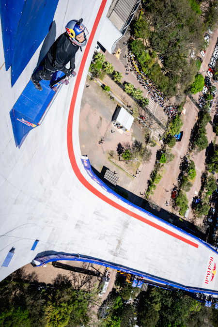 Sandro Dias seen during the Red Bull Building Drop in Porto Alegre, Brazil on September 25, 2025.