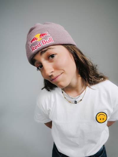 Mathilde Gremaud poses for a portrait in a studio in Innsbruck, Austria on May 27, 2025. 