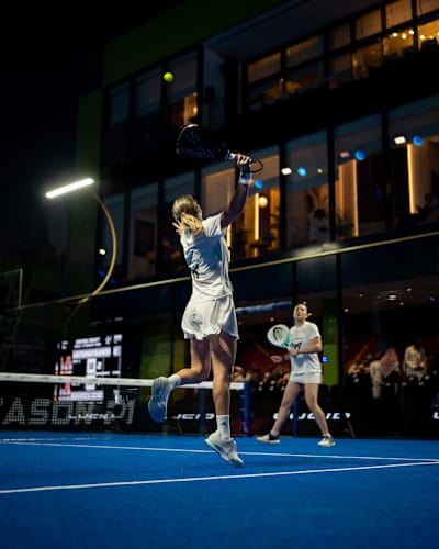 Ariana Sánchez Fallada during the semi finals of the Premier Padel Riyadh Season P1 , Saudi Arabia on February 13, 2026.