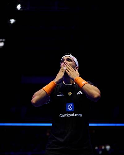 Ale Galán durante la final del Premier Padel P1 de Madrid, España, en septiembre de 2026.