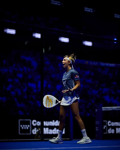 Beatriz Gonzalez during the finals of the Premier Padel P1 Madrid, Spain in September 2026.