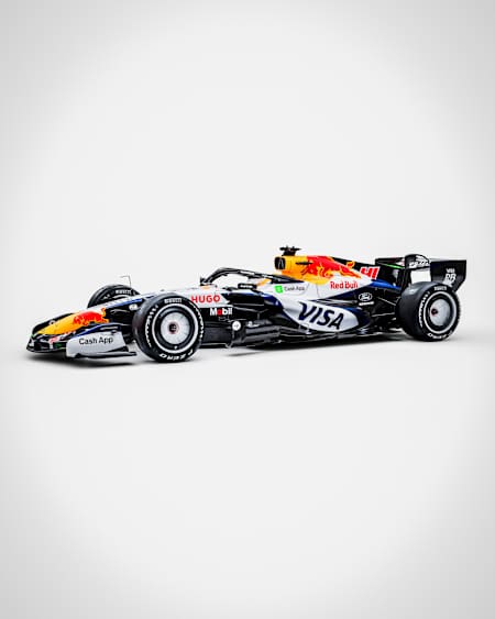3D render of the Visa Cash App Racing Bulls livery for the 2026 F1 season
