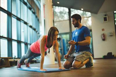 Una plancha para activar el core durante nuestro calentamiento