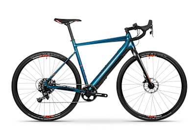 Side profile view of the Boardman ADV 8.9 E eRoad bike.