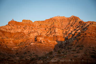 Course overview at Red Bull Rampage in Virgin, UT, USA on 2 October 2012.