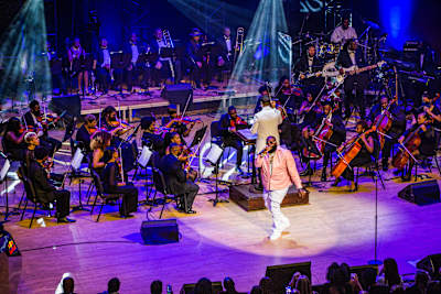 Rick Ross performs with Orchestra Noir at Red Bull Symphonic Atlanta