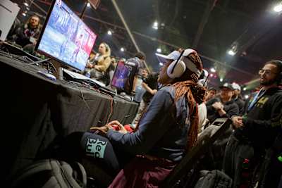 Jeannail “Cuddle_Core” Carter competes at the 2024 Combo Breaker in Schaumburg, Illinois, USA on May 26, 2024.