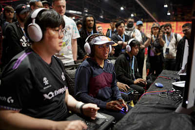 Jeannail “Cuddle_Core” Carter competes at the 2024 Combo Breaker in Schaumburg, Illinois, USA, on May 26, 2024.