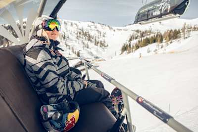 Aimee Fuller at the Absolut Park in Flachauwinkl, Austria 