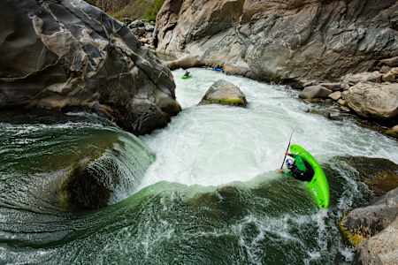 Aniol Serrasolses performs on the Abismo Canyon, Rio Apurimac in Peru on October 5th, 2013